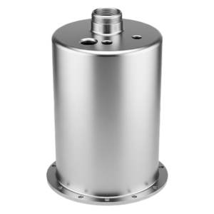 Deep Draw Stamping - deep-drawn metal fuel tank component or a large fluid reservoir housing