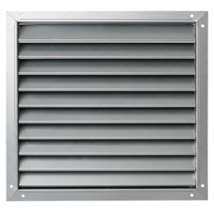 HVAC intake vent plate - showing stamped and louvered ventilation slits
