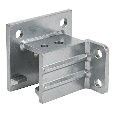 stamped and formed sheet metal bracket used in farm equipment